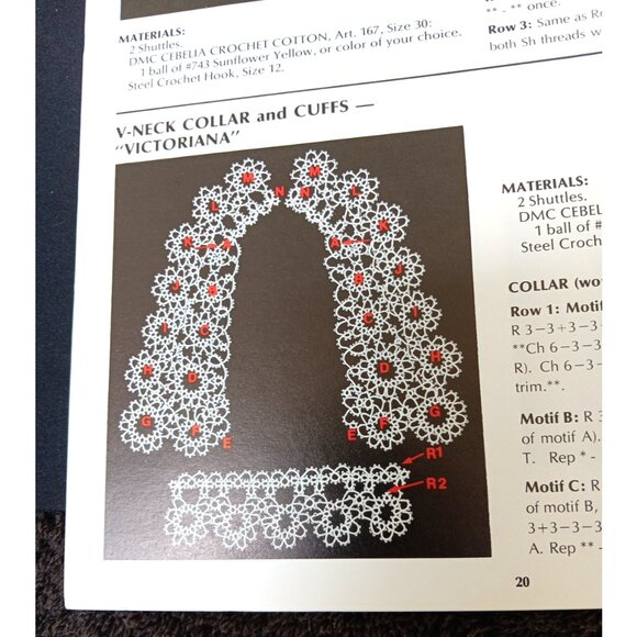 DMC Tatting for Today #15209 – VTG 1983 Instruction Booklet - Picture 10 of 10